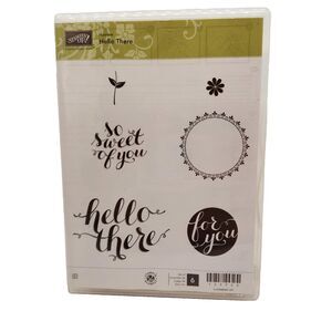 Stampin Up Hello There Cling Stamp Set Unmounted Thinking of You Friend Thanks